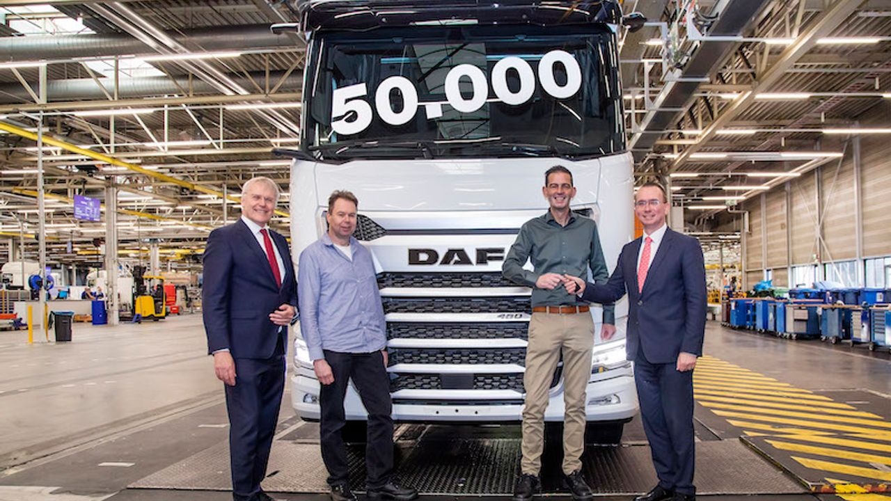 DAF, 50.000 Yeni Nesil kamyona yönelik dönüm noktasına ulaştı