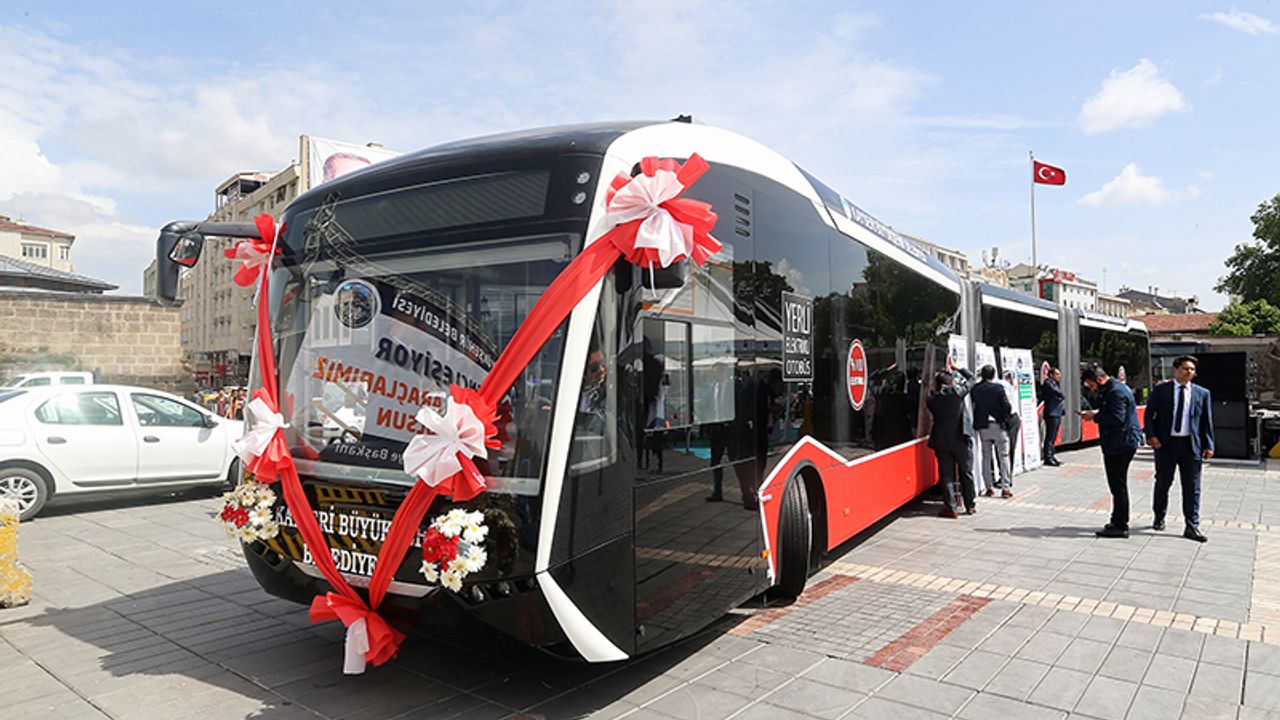 Kayseri'de elektrikli otobüs ihalesini Bozankaya kazandı