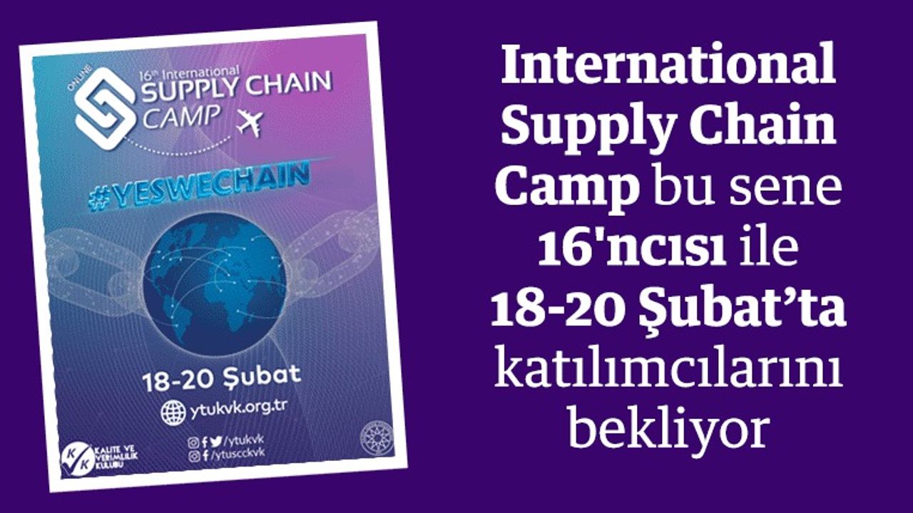 International Supply Chain Camp online olarak yapılacak