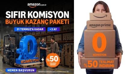 Amazon Türkiye'den satış ortaklarına sıfır komisyon ve yüzde 50 lojistik indirimi