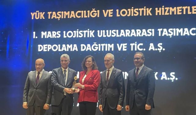 Mars Logistics, Yük Taşımacılığı ve Lojistik Hizmetlerinde Birincilik Ödülü Aldı