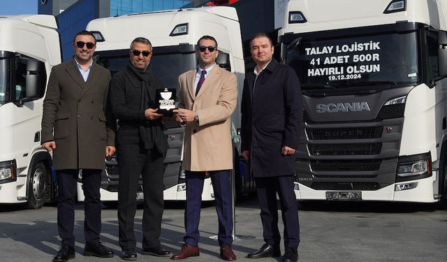 Talay Logistics, 41 Adet Scania 500R Çekici ile Gücüne Güç Katıyor