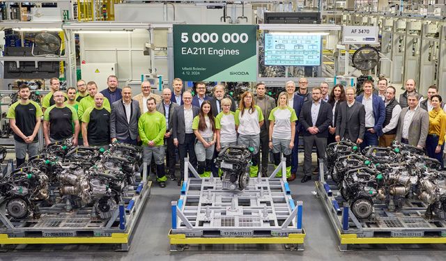 Škoda, 15 Milyon Motor Üretimiyle Tarihi Rekora İmza Attı