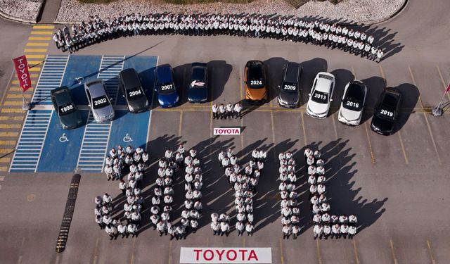 Toyota Otomotiv Sanayi Türkiye, 30 Yılında 3.7 Milyon Adet Araç Üretti