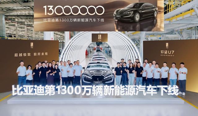 BYD, 13 milyonuncu aracını yola çıkardı