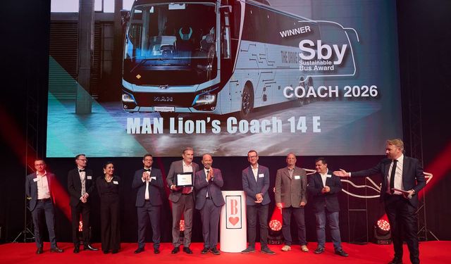 MAN Lion’s Coach E, “2026 Yılının Sürdürülebilir Otobüsü” seçildi