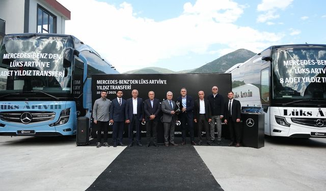 Lüks Artvin Seyahat Filosunu 8 adet Mercedes-Benz otobüs ile genişletti