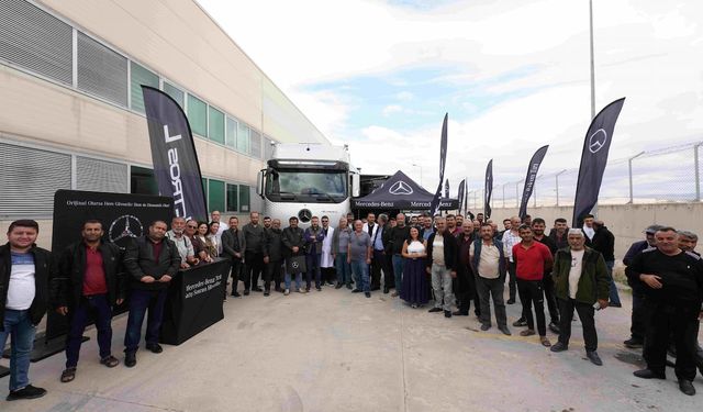 Mercedes-Benz Türk’ün Sağlık Bakım Tırı 6 etkinlikte 2.775 şoföre ulaştı