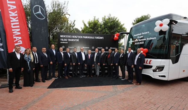 Pamukkale Turizm filosuna 25 adet Mercedes-Benz Tourismo kattı