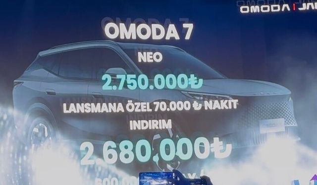 Omoda 7 ve yeni Omoda 5 lansmana özel fiyatlarla satışa sunuldu