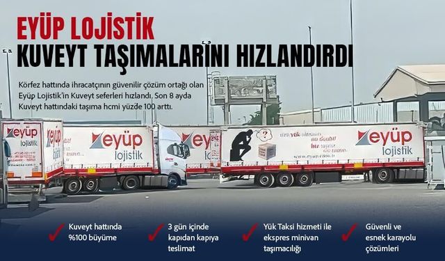 Eyüp Lojistik, Kuveyt hattında taşımalarını yüzde 100 artırdı