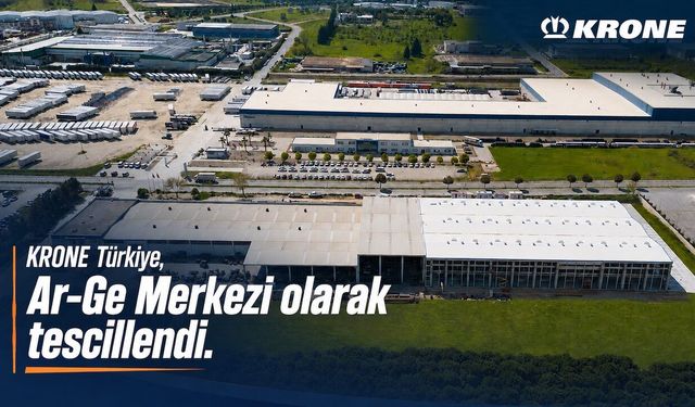 Krone Türkiye, Ar-Ge merkezi olarak tescillendi