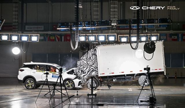 Chery TIGGO 7, canlı çarpışma testinden başarıyla geçti