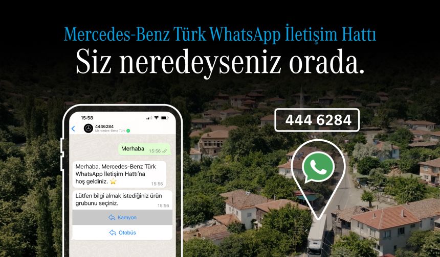 Mercedes-Benz Türk, WhatsApp İletişim hattını devreye aldı