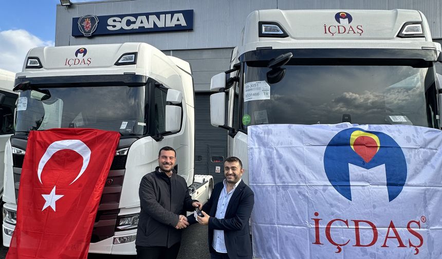 Çelik devi  İçdaş , 22 Scania çekici ile filosunu büyüttü