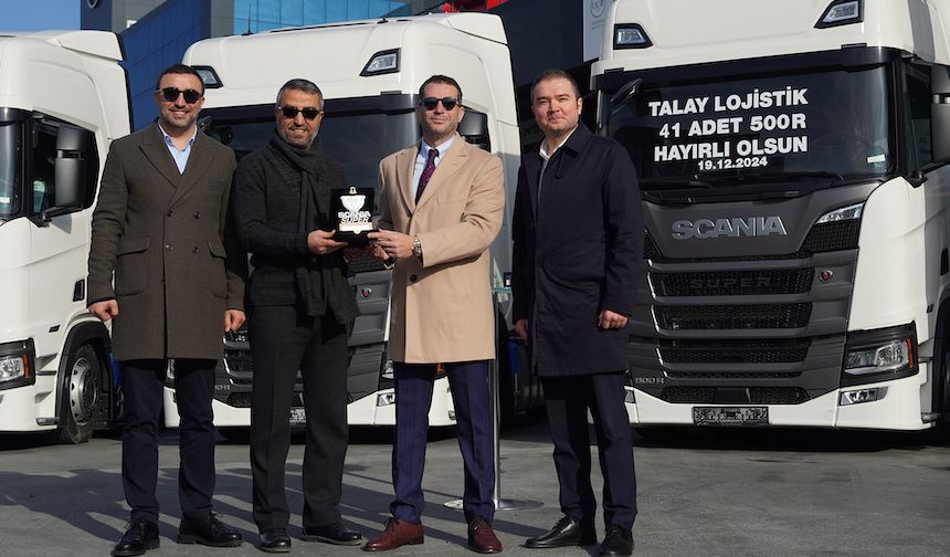 Talay Logistics, 41 Adet Scania 500R Çekici ile Gücüne Güç Katıyor