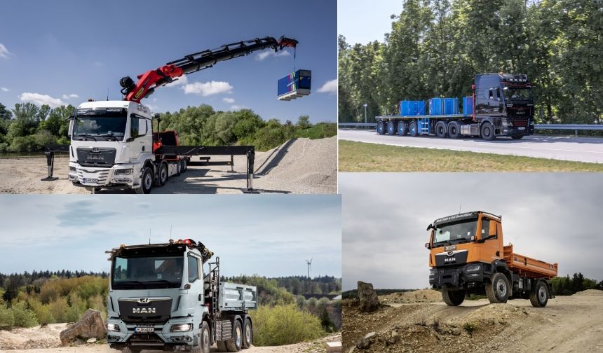 MAN, Bauma 2025'te Elektrikli ve Dizel Araçlarını Sergileyecek