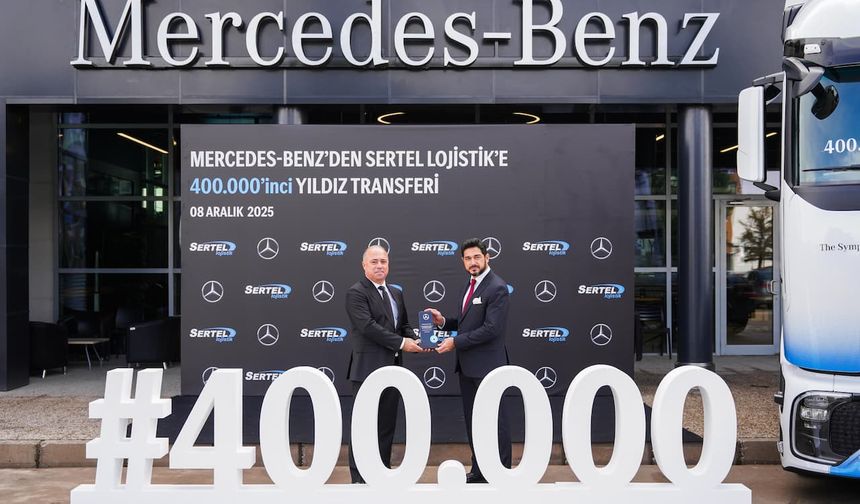 Mercedes-Benz Türk 400 bininci Actros'u Sertel'e teslim etti