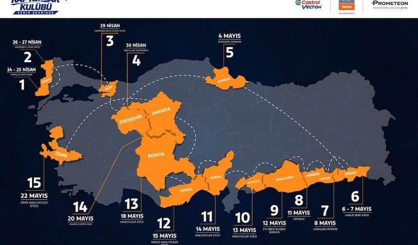 Ford Trucks, Castrol ve Prometeon Türkiye turuna başlıyor