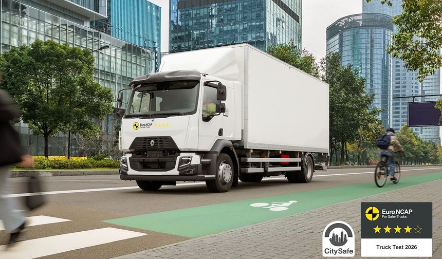 Renault Trucks D, Euro NCAP'de 4 yıldız ve CitySafe etiketini kazandı