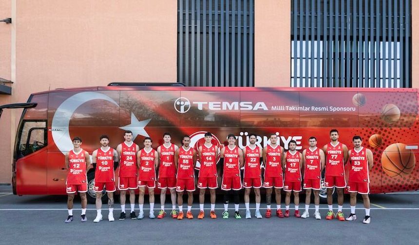 Milli basketbolcuların yeni reklam filminde Temsa imzası yer alıyor