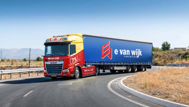 D A F X F Electric E Van Wijk Logistics