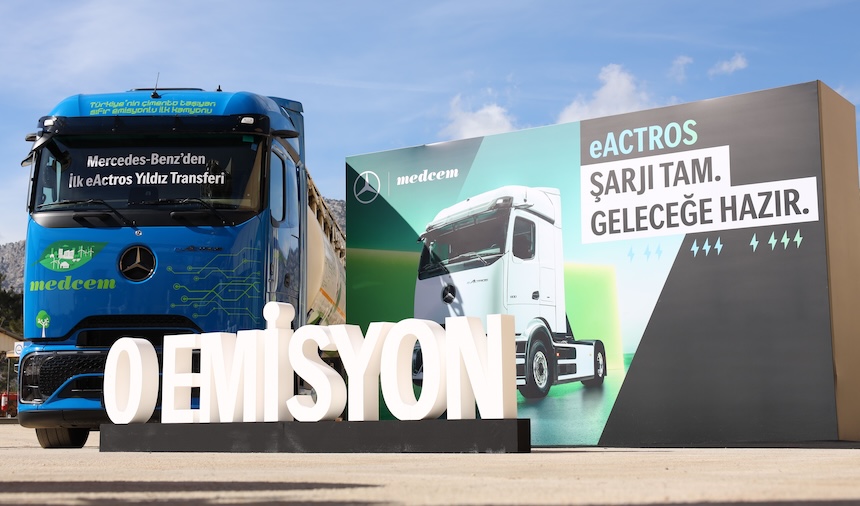 Mercedes Benz Türk İlk Eactros 600 Teslimatını Medcem Çimentoya Gerçekleştirdi 1