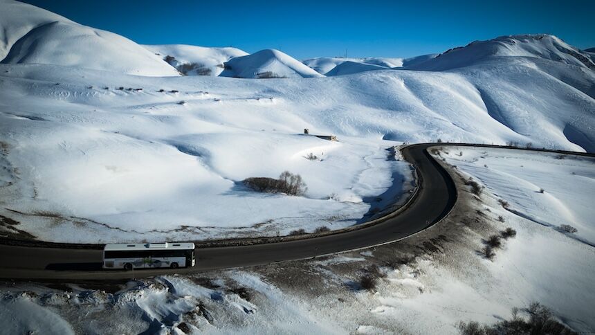 Mercedes Benz Otobüsleri Zorlu Kış Testini Tamamladı 1