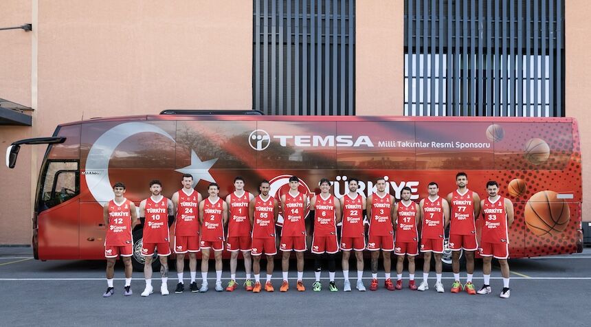 Milli basketbolcuların yeni reklam filminde Temsa imzası yer alıyor