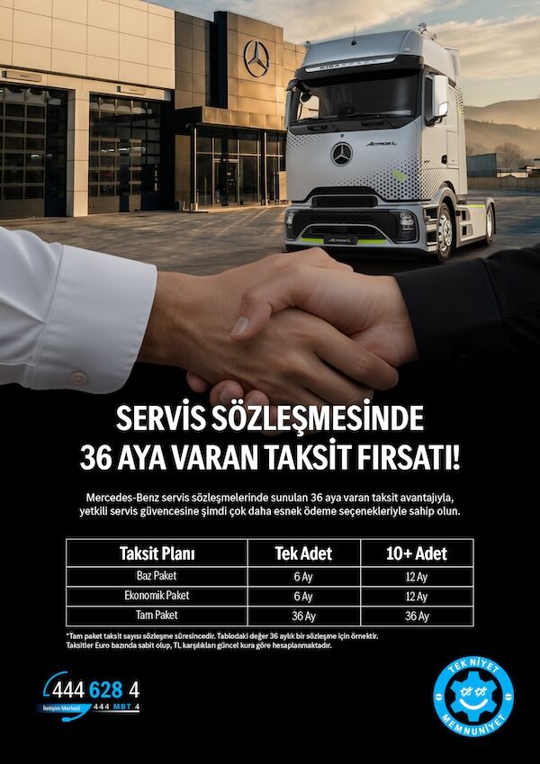 Mercedes Benz Türk’ten Kamyon Servis Sözleşmelerinde 36 Aya Varan Taksit İmkânı 2