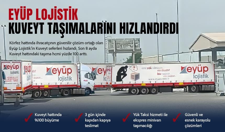Eyüp Lojistik, Kuveyt hattında taşımalarını yüzde 100 artırdı