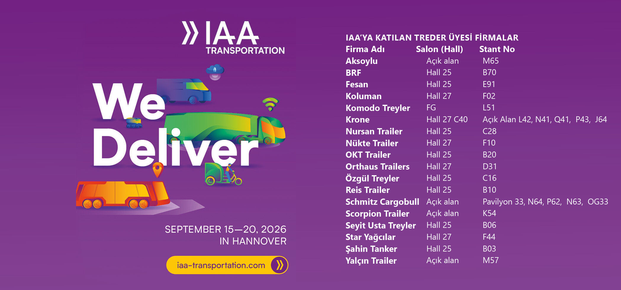 Türk treyler sektörü Almanya’ya çıkarma yapacak